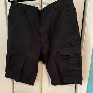 Men Black Calvin Klein shorts